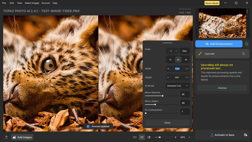 Topaz Photo batch editing