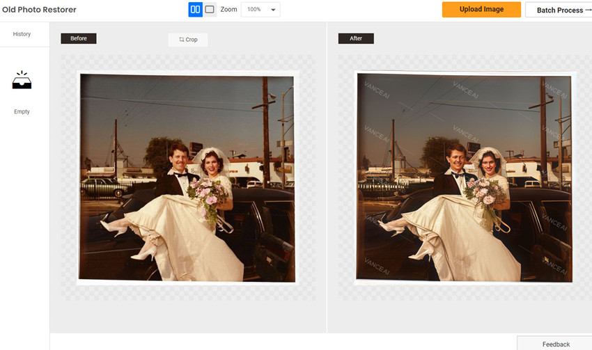 VanceAI image upscaling tool