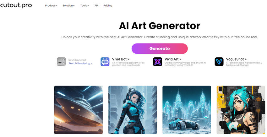 AI Art Generator Free - Cutout Pro