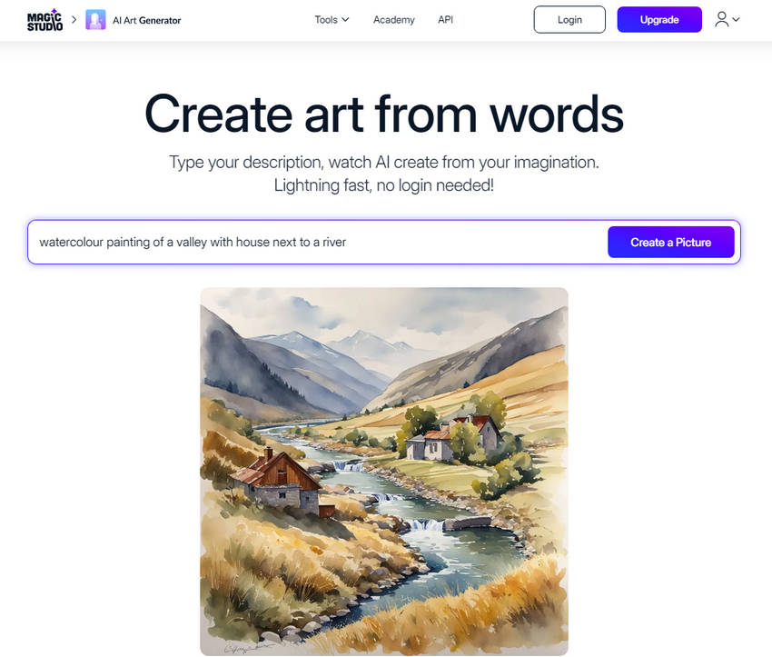 AI Art Generator No Registration: Magic Studio