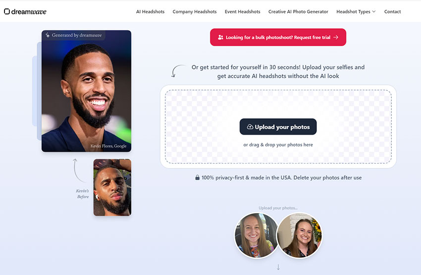 AI Headshot Generator Free - Dreamwave