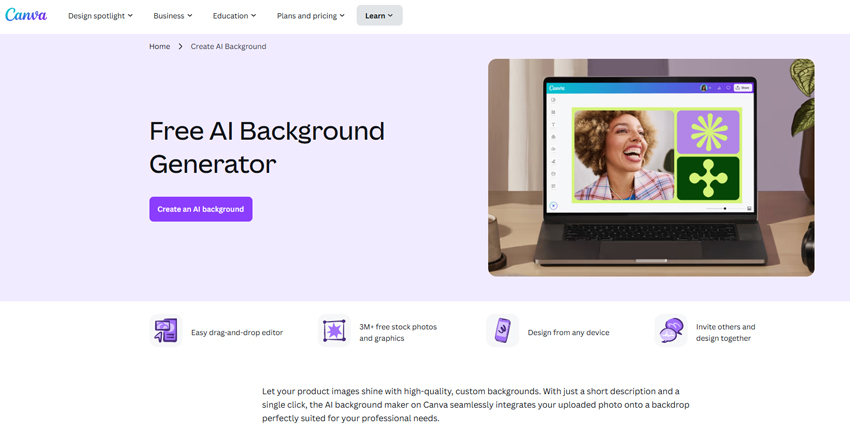 AI Background Generator - Canva