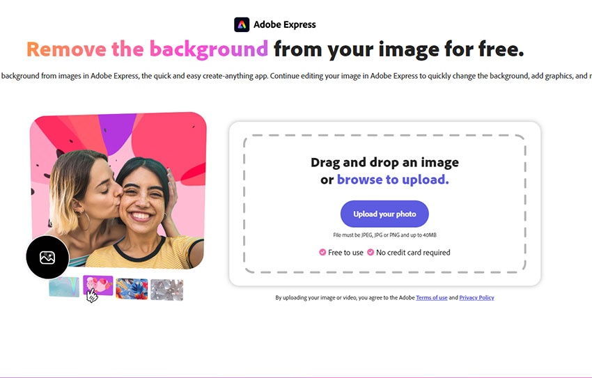 Adobe Express Background Remover