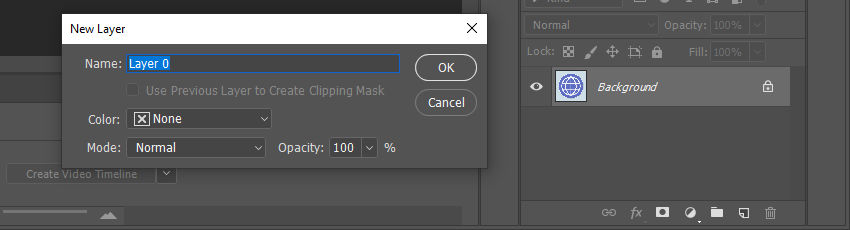 Convert background layer to normal  layer