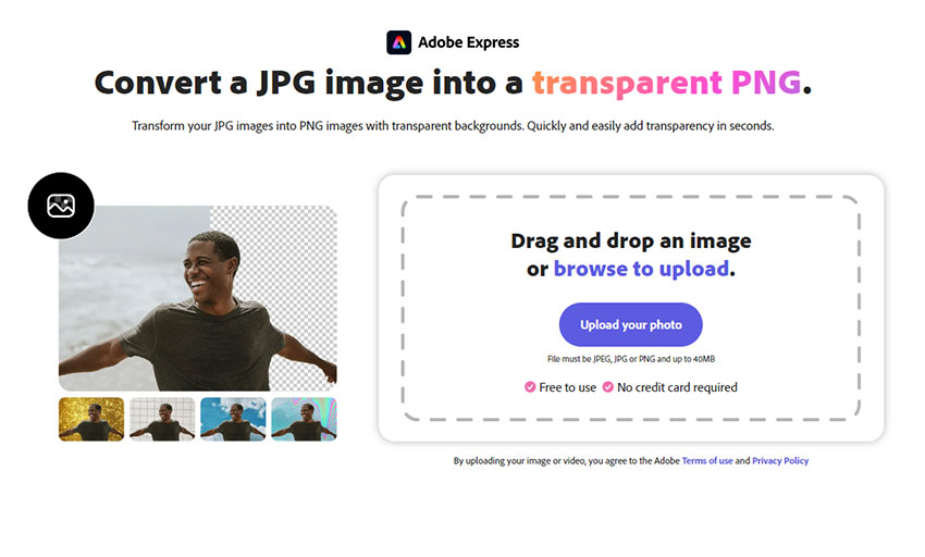 How to Convert JPG to Transparent PNG Online