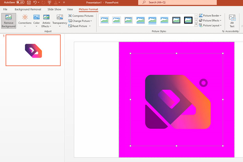 how to make logo transparent in Powerpoint