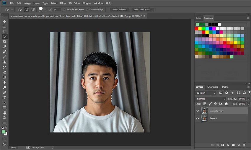 how to remove passport background photoshop