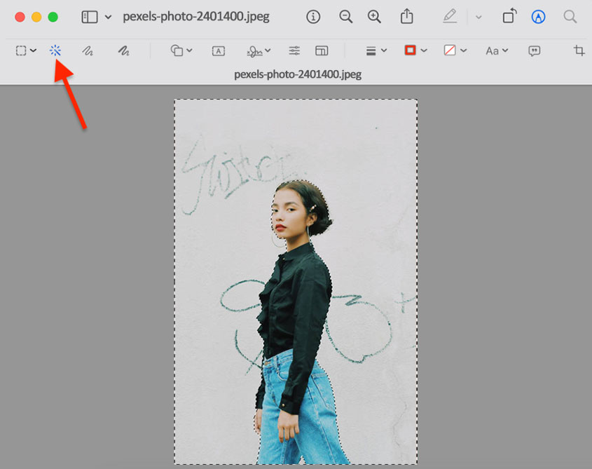 How to remove background using Preview on Mac