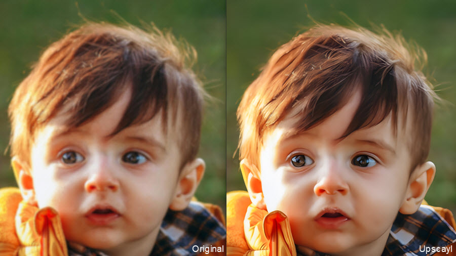 Original vs Upscayl upscaled version
