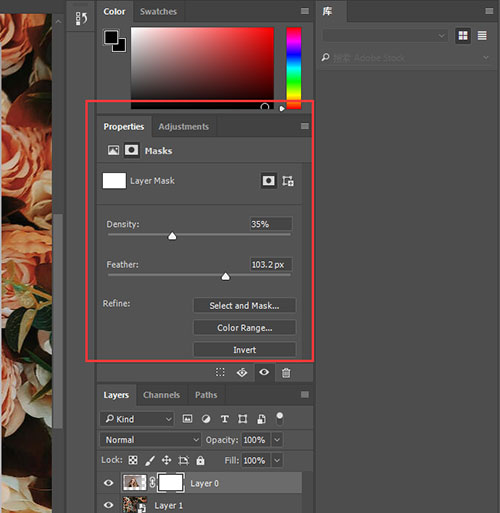 How to Blend Two Images with Photoshop Refine Mask Edges