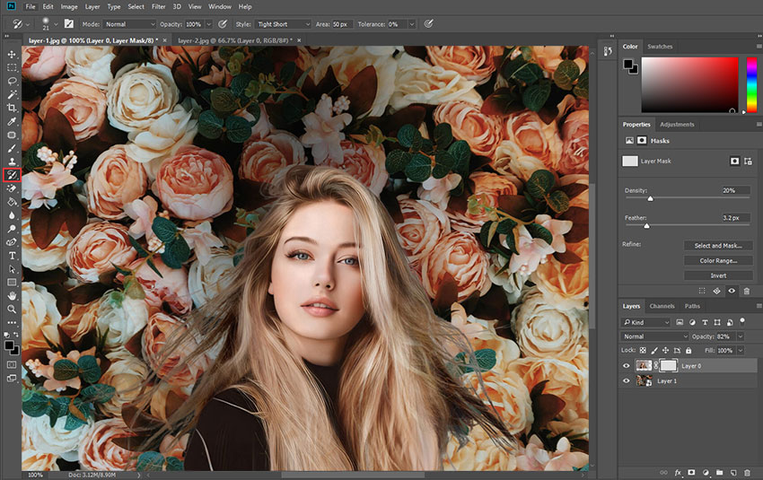 How to Blend Two Images with Photoshop -Refine