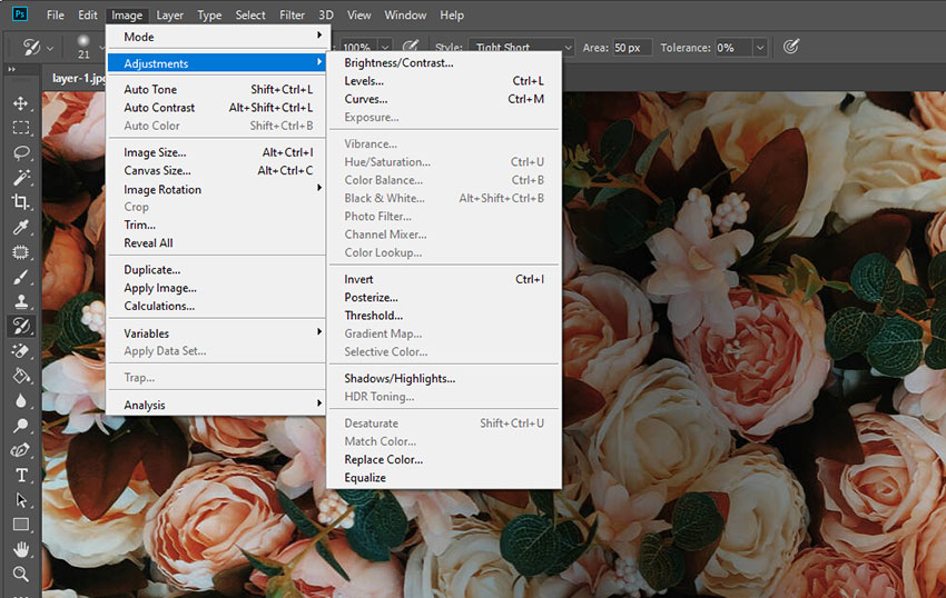 How to Blend Two Images with Photoshop - Adjustments