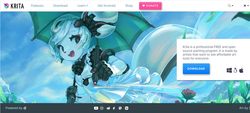 free drawing tool - Krita