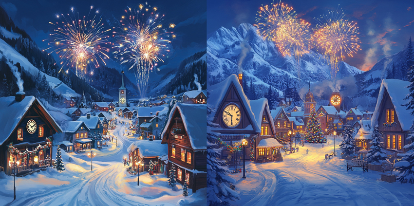  Digital Art Ideas - New Year's Eve Countdown