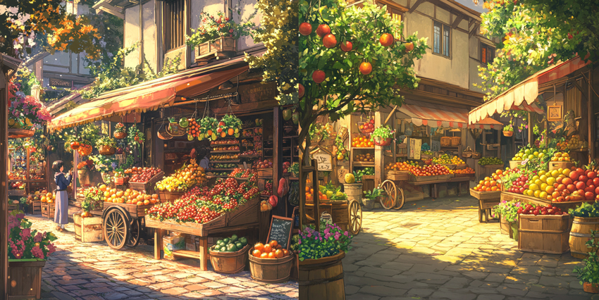  Digital Art Ideas - Fantasy Food Market