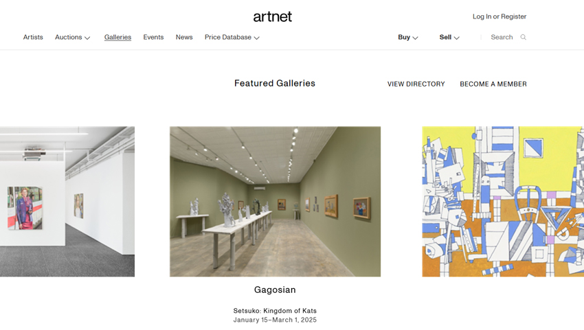  Digital Art Website - Artnet