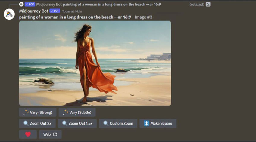 How to Zoom out in Midjourney