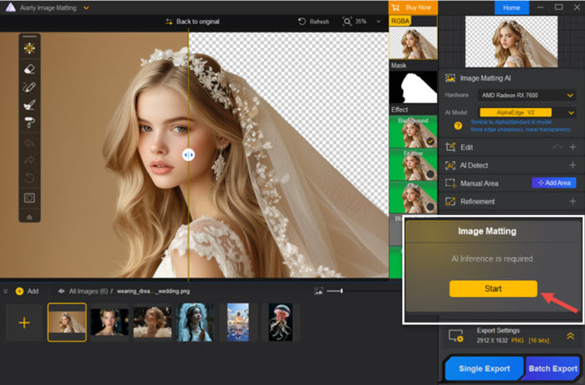 Aiarty Image Matting Ui Start